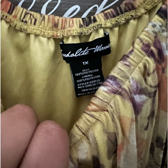 Size X-LARGE yellow Sun dress - Picture 4 of 5